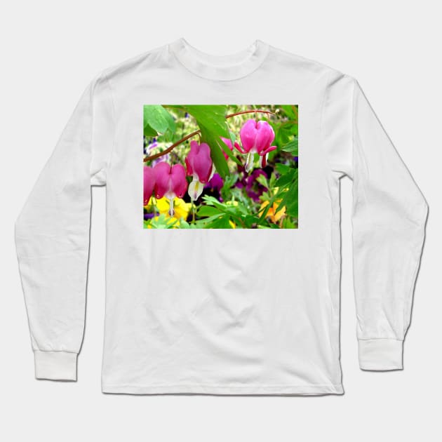 Bleeding Hearts Long Sleeve T-Shirt by DANAROPER